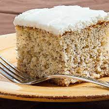 Simple Banana Cake With Sour Cream Frosting Real Mom Kitchen Cake Recipe Banana Cake Recipe Sour Cream Cake Sour Cream Frosting