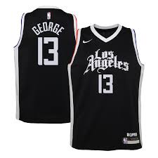 Montrezl harrell #5 of the la clippers during the game against. Paul George La Clippers Nike Youth 2020 21 Swingman Jersey Black City Edition