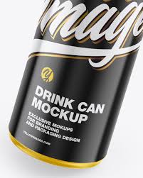 Download Glossy Drink Can Mockup In Can Mockups On Yellow Images Object Mockups PSD Mockup Templates