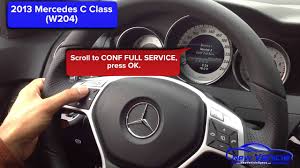 2013 Mercedes C300 Oil Light Reset Service Light Reset Youtube