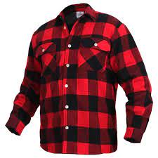 It's heavier and warmer, which means you don't have to wear as many layers with the right shirt. Men S Red Buffalo Plaid Fleece Lined Flannel Shirt