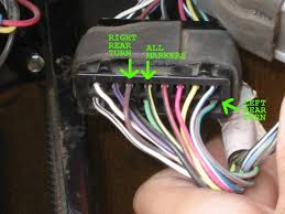 When the jeep flat tow harness gets 12v from the rv through the black wire, it will activate and cut out the jeep's normal lighting system. Flat Towing A Jeep Wrangler Tow Bar Brackets And Trailer Light Wiring Jedi Com