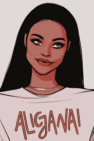 Drawing Of Rihanna On Procreate By Alicjanai Cartoon Art Styles Girls Cartoon Art Digital Art Girl