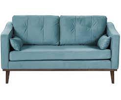 Samt Sofa Alva 2 Sitzer Samt Sofa Sofa Turkis Sofa