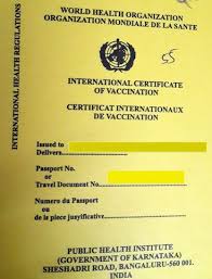 After getting the vaccine, you will be given an international certificate of vaccination or prophylaxis (icvp, sometimes called the yellow card). Yellow Fever Vaccination In India Bangalore Delhi Mumbai Hyderabad Chennai Mohan S Blog