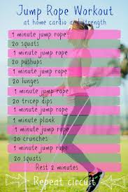 Jump rope is a calisthenics and cardiovascular exercise that primarily targets the calves and to a lesser degree also targets the calves, biceps, chest, forearms, glutes, hamstrings, quads, shoulders and triceps. Jump Rope Workout My Real Food Family Jump Rope Workout Cardio At Home Cardio Workout