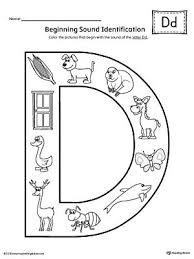 Letter D Beginning Sound Color Pictures Worksheet Beginning Sounds Worksheets Letter D Worksheet Letter D Crafts