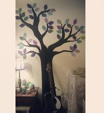 Choose an image from a book or online gallery that suits your style and preference. Tree Wall Art How To Make Wallpaper A Wall Painting Art On Cut Out Keep
