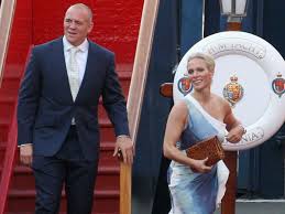 This is an image 6 of 34. Zara Phillips And Mike Tindall S Pre Wedding Party Cbs News