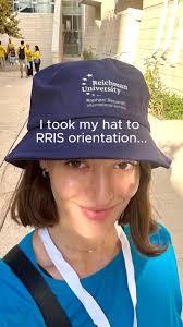When you bring a hat to the RRIS orientation, here is how it goes 🧢✨