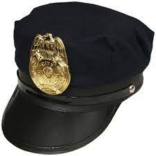 Black Police Hat With Badge 1433 Police Hat Police Sunglasses Police Theme Party