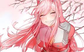 596 zero two (darling in the franxx) imágenes de fondo y fondos de pantalla hd. Hd Wallpaper Anime Darling In The Franxx Cherry Blossom Zero Two Darling In The Franxx Wallpaper Flare