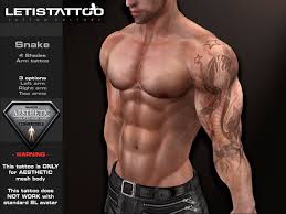 Nov 24, 2016 · cool colorful snake tattoo design for sleeve. Second Life Marketplace Letis Tattoo Aesthetic Snake Sleeve Tattoo