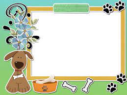 Dog Frame Png Fotos Bordas Molduras
