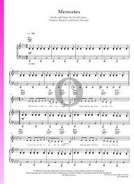 Memories Sheet Music Piano Voice Guitar Pdf Download Streaming Oktav Dj david guetta collaborated with rapper kid cudi and created a club banger/hit single with over 100 million views on youtube.