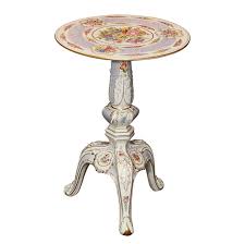 Dresden Porcelain Occasional Round Table Germany Circa 1970 S A Dresden Porcelain Table Made In The Former German De Furniture Vintage Side Table Antiques