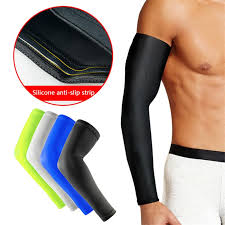 1 stks hoge elastische basketbal arm mouw armband voetbal volleybal elbow brace cotovelo de basquete sport veilig basketball arm sleeves sports safety arm band