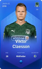 ˈvɪkːtɔr ˈklɑːsɔn born 2 january 1992) is a swedish international footballer who plays for krasnodar. Viktor Claesson 2020 21 Super Rare 2 10