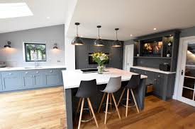 birch plywood & painted oak kitchen