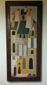 Ruth Fluno 1923-1974 Joan of Arc Mid Century American Whitman Modernist  Painting