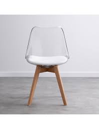 Add to favorites charles & ray eames la chaise pin by acme studio designmafiastore 5 out of 5 stars (76) $ 17.00. Chaise Type Scandinave Transparente Avec Pieds Bois Hetre