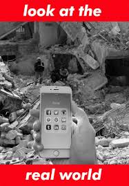 Barbara Kruger Inspired In This Poster I Wanted To Show That People Are So Immersed In The Online Social Media Worl Barbara Kruger 8th Grade Art A Level Art