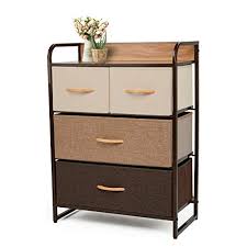 Check spelling or type a new query. Younis Dresser Organizer Cabinet Drawer Storage With 4 Drawers Sturdy Steel Frame Storage Shelves Wood Top Closet Storage Easy Pull Fabric Bins Organizer Unit For Homes Offices Dormitories Buy Online In