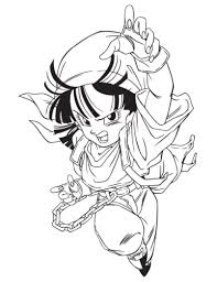 Dragon ball z coloring page with few details for kids : 34 Free Dragon Ball Z Coloring Pages Printable