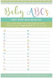 Distribute a list of the parents'. Free Printable Baby Alphabet Game Tulamama