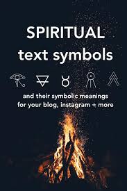 Spiritual Text Symbols And Their Meanings In Easy Copy And Paste Format Text Symbols Symbols And Meanings Spirituality