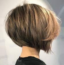 Stacked Bob Back View Thick Hair Styles Short Hairstyles For Thick Hair Straight Bob Haircut