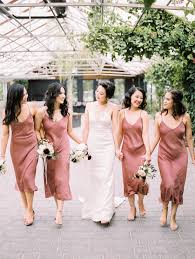 Dusty Rose Slip Dresses Slip Bridesmaids Dresses Rose Bridesmaid Dresses Bridesmaid Dress Colors