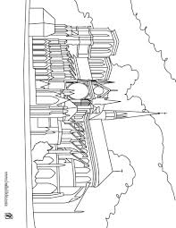 Print Page Cathedral Notre Dame Coloring Pages Cartoon Coloring Pages Football Coloring Pages