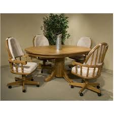 Dinettes unlimited has been in business for over 30 years, offering only the best in kitchen dinette sets, rolling dining chairs, and top quality dining sets with caster chairs. Classic Oak Dining Set W 48x70 Solid Oak Butterfly Leaf Table Swivel Chairs By Intercon Nis875106809 Missouri Furniture