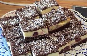 Weitere ideen zu schoko käsekuchen, schoko, kuchen. Sallys Schoko Kasekuchen Mit Kirschen Und Streuseln Sallys Blog