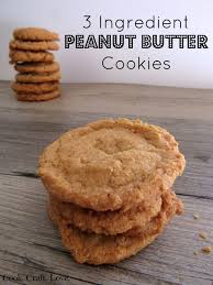 3 Ingredient Peanut Butter Cookies Recipe Cookies Recipes Easy Peanut Butter Peanut Butter Cookies Ingredients Recipes
