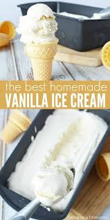 Easy Homemade Vanilla Ice Cream Recipe Easy Vanilla Ice Cream Recipe In 2020 Homemade Vanilla Ice Cream Easy Ice Cream Recipe Homemade Vanilla Ice Cream Recipe