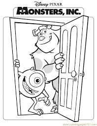 Is about a loveable monster named sulley and his sidekick mike wazowski who have to scare children in order to power the city of monstropolis, but things get a little crazy when a little girl named boo wanders into their world. Monsters Inc Coloring Page 18 Coloring Page For Kids Free Monsters Inc Printable Coloring Pages Online For Kids Coloringpages101 Com Coloring Pages For Kids