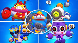 He's a protector with a penchant for parties. Brawl Stars Surge All New Skins Losing Winning Pose Animation Youtube