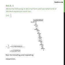 1 inch = 25.4 mm; Ex 1 3 1 Write The Following In Decimal Form And Say Ex 1 3