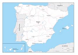 Cities of spain on the cards. Spain Free Map Free Blank Map Free Outline Map Free Base Map Boundaries Hydrography Main Cities Roads Names
