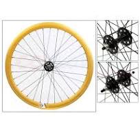 Juego De Ruedas Fixie Origin8 Para Bicicleta 700C - Llanta 42 Mm, Buje  Flip/Flop, Piñón Fijo Y Libre Incluido (16D)