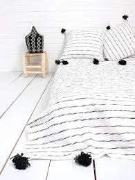 Black And White Throw With Tassels White Cotton Scribble Stripe Blankets Pink In 2020 Blanket Contemporary Blankets Cotton Blankets