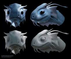 Cute Dragon 3d Wireframe Cerca Con Google Character Design Animation Blender Character Modeling Zbrush