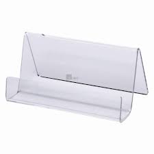 Keep your business cards looking polished and pristine in a business card holder designed for this purpose. Business Card Holder Made Of Clear Acrylic Delight Displays