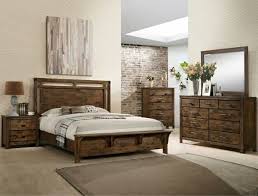 B4810 4 Pc Curtis Rustic Weathered Finish Wood Queen Bedroom Set Bedroom Sets Queen Wood Bedroom Sets Bedroom Sets