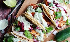 How to make tempura fish tacos. Tempura Fish Tacos With Serrano Avocado Sauce Creamy Coleslaw Is What S For Dinner Tonight Seafood 30seconds Food
