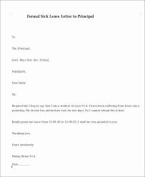 Sick Leave Form Template Beautiful 6 Formal Sick Leave Letters Pdf Word In 2020 Sick Leave Letter Writing Samples Lettering