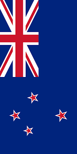The flag of new zealand is a defaced blue ensign with the union flag in the canton, and four red stars with white borders to the right. File Vertical Flag Of New Zealand Variant 1 Svg Wikimedia Commons