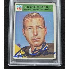 Rare 1966 BART STARR Signed Philadelphia Card-HOF-GREEN BAY PACKERS-PSA 10  Auto